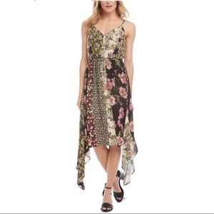 Karen Kane floral patchwork print dress